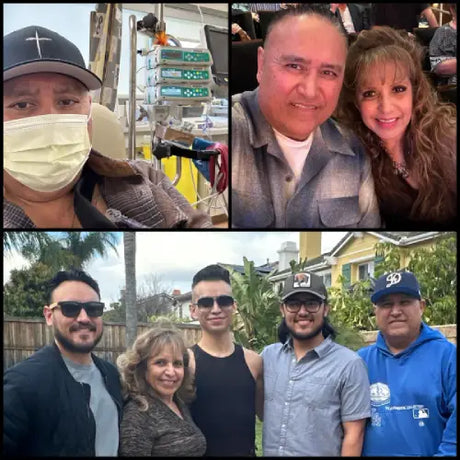 cancer survivor with family