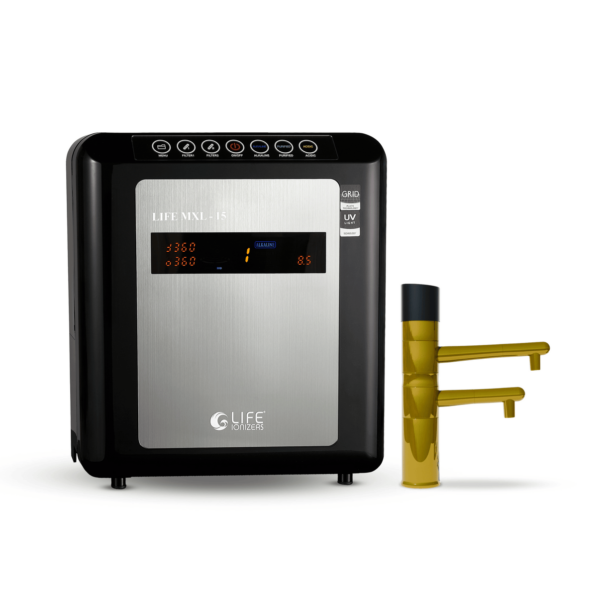 Life Ionizer MXL-15 Gold Faucet Under-Counter