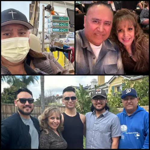 cancer survivor with family
