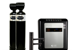 Life Ionizer MXL-15™ Under Counter Ionizer Hydrogen Machine & Double Dolphin Whole House Water Filter